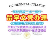 美国硕士文凭办|西方学院硕士毕业证一模一样|Occidental学位证书哪里卖