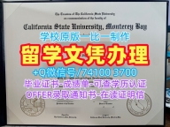 学位证书购买!官方认证加州州立大学蒙特雷湾分校在读证明信美国CSUMB文凭学位证书 Offer