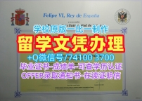 西班牙大学假文凭!怎么购买格拉纳达大学毕业证书西班牙UGR本科文凭证书 Office Transcript