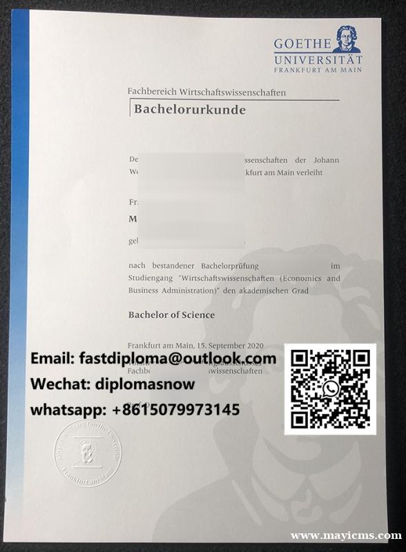 Get a Goethe University Frankfurt Urkunde Get a Goethe University Frankfurt Urkunde