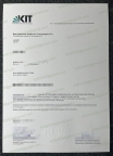 Karlsruher Institut für Technologie Urkunde