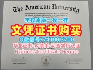 美国毕业完成信一模一样/美利坚大学本科毕业证书学位证书电子版原版复刻AU硕士学历证书 American University Transcript