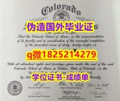 本科学生购买【美国科罗拉多矿业学院毕业证制作❤️】购买硕士毕业证成绩单