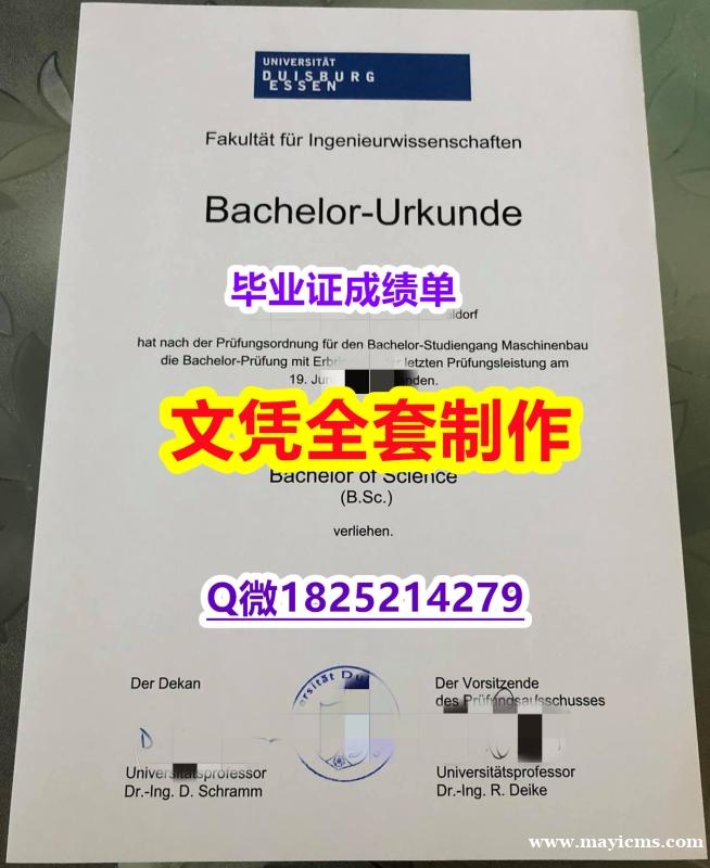 首选【德国杜伊斯堡-埃森大学毕业证代做】美国高校文凭购买 首选【德国杜伊斯堡-埃森大学毕业证代做】美国高校文凭购买