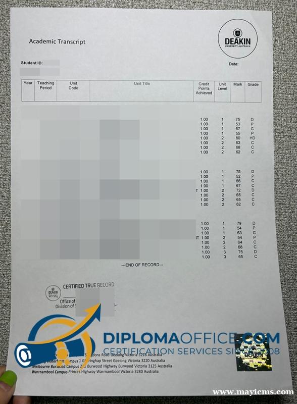 order Deakin University transcript online order Deakin University transcript online