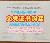 定做纽约市立大学史坦顿岛学院文凭证书|CSI本科文凭证书哪里办理College of Staten Island Office Transcript