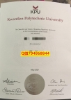 全套服务 《KPU毕业证成绩单咨询办理】伪造学士假学历