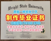 国外学历认证流程！论文没过莱特州立大学学历学位认证美国Wright State本科学历证书 Diploma