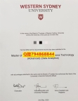 补办《UWS毕业证成绩单硕士学历】办理研究生文凭证书