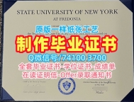 美国电子版成绩单买/纽约州立大学弗雷多尼亚学院毕业证认证成绩单修改1比1仿制Fredonia本科学历 SUNY Fredonia Degree