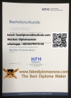 Hamburger Fern-Hochschule Urkunde