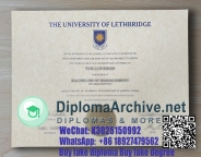 Buy Fake University of Lethbridge diploma