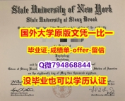如何办理留信认证《美国纽约州立大学-石溪分校毕业文凭，学位证书全套服务】造假研究生学位证书