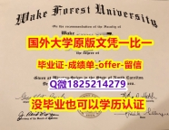 学位证书本科【美国威克弗里斯特大学学位证书硕士offer】1825214279微Q加急！！】国外烫金照片