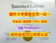 购买本科《美国加州大学圣克鲁兹分校毕业文凭，学位证书2020版】造假硕士成绩单