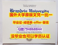 造假硕士文凭证书《美国布兰迪斯大学毕业文凭，学位证书代办】造假毕业证