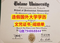 本科学生办理《Tulane成绩单高仿】办理研究生学位证书