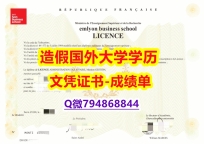 国外学历全套《EMLYON成绩单烫金工艺】留学生在哪里购买学位证书