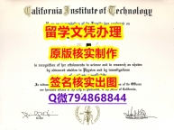 购买硕士假学历《CalTech文凭证书 可办理】外国文凭在中国可以用吗?