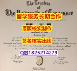 本科学生办理UTK学位证书PDF版】购买途径