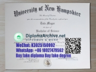 UNH University of New Hampshire diploma 新罕布什尔大学