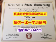 购买本科学位证书【美国肯尼索州立大学毕业证证书】购买研究生假学历