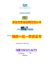 补办文凭证书【德国慕尼黑工业大学毕业证应付家长】国外模版