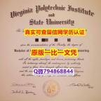 学校最新版《Virginia Tech毕业证材料缺失】办美国学位证