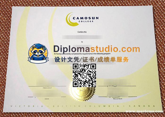 Design a Camosun College diploma Design a Camosun College diploma