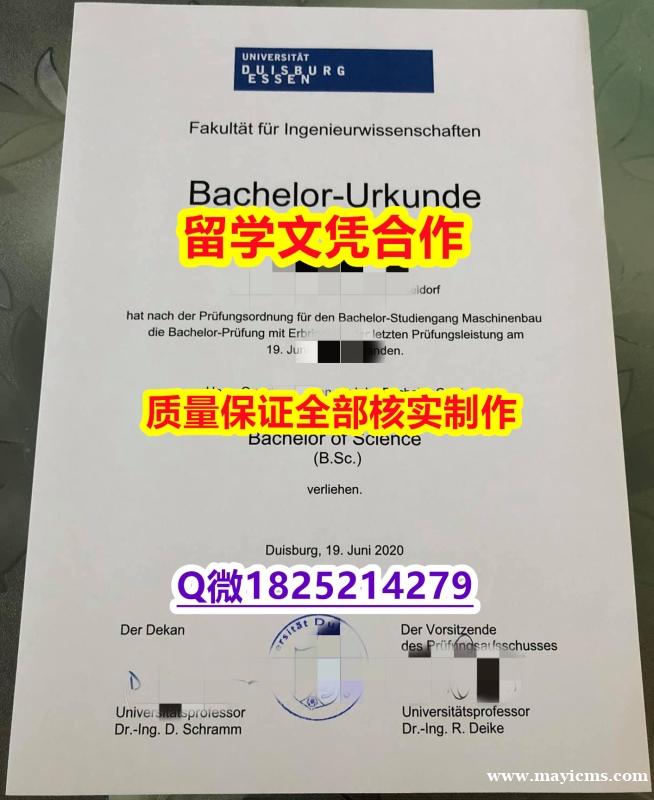 版本任选【德国杜伊斯堡-埃森大学学历认证留信网本科毕业证代做】【留学文凭】 版本任选【德国杜伊斯堡-埃森大学学历认证留信网本科毕业证代做】【留学文凭】
