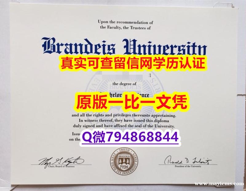 办理大学本科硕士《Brandeis毕业证代办】造假研究生学位证书 办理大学本科硕士《Brandeis毕业证代办】造假研究生学位证书
