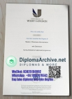 University of the West London degree西伦敦大学学位