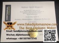 Centennial College diploma